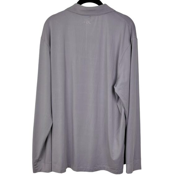 Coolibar Gray Coppitt Long Sleeve Polo Shirt L UPF 50+ UVA/UVB Protection Golf - Picture 6 of 6